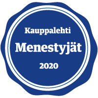 Kauppalehti Menestyjät 2020 sertifikaatti
